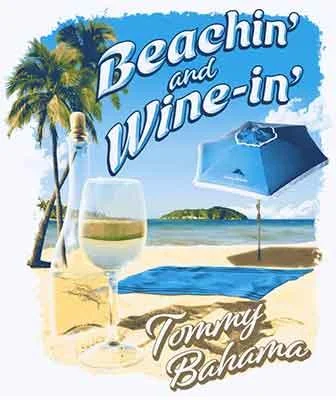 Today’s Special Tommy Bahama Beachin And Wine In T-Shirt - White