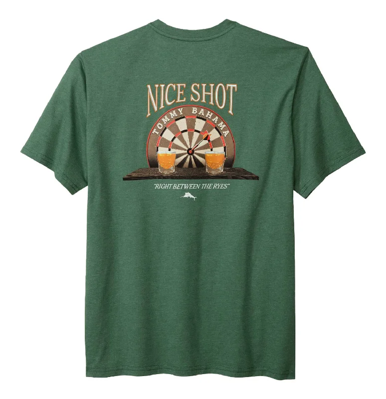 Stock Up and Save Tommy Bahama Between The Ryes Pocket T-Shirt - Green Meadow Heather