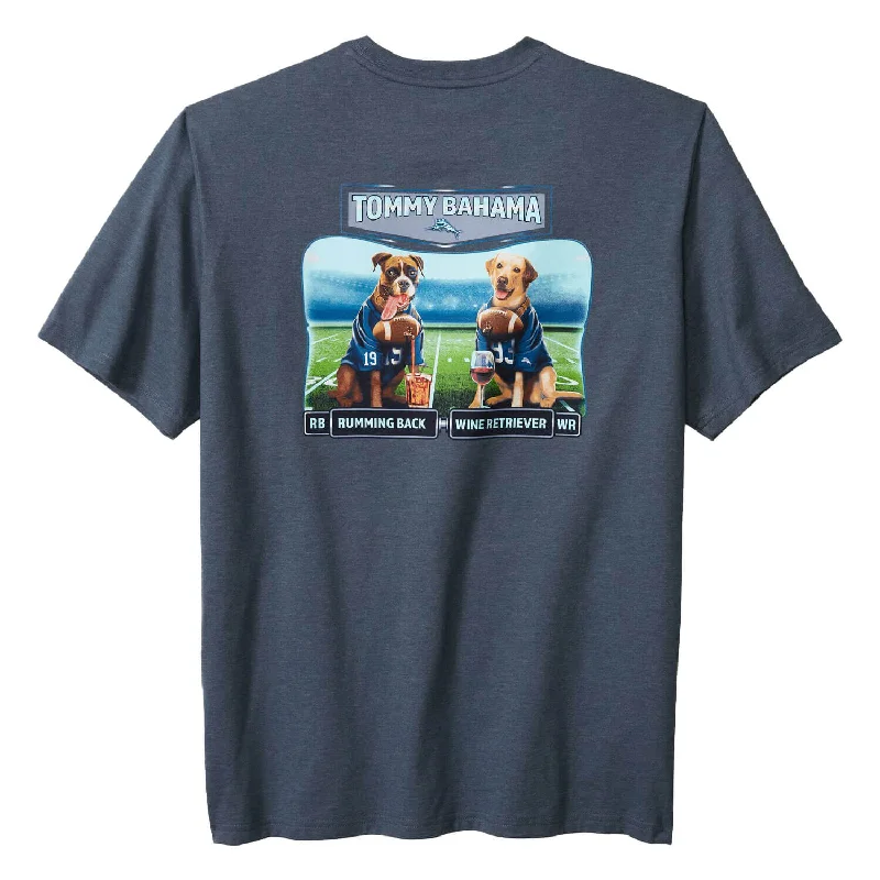 Instant Discount Tommy Bahama Big & Tall Rumming Back Wine Retriever T-Shirt - Navy Heather