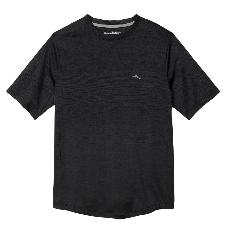 Shop and Save Tommy Bahama Oasis Fade Crew Neck T-Shirt - Jet Black