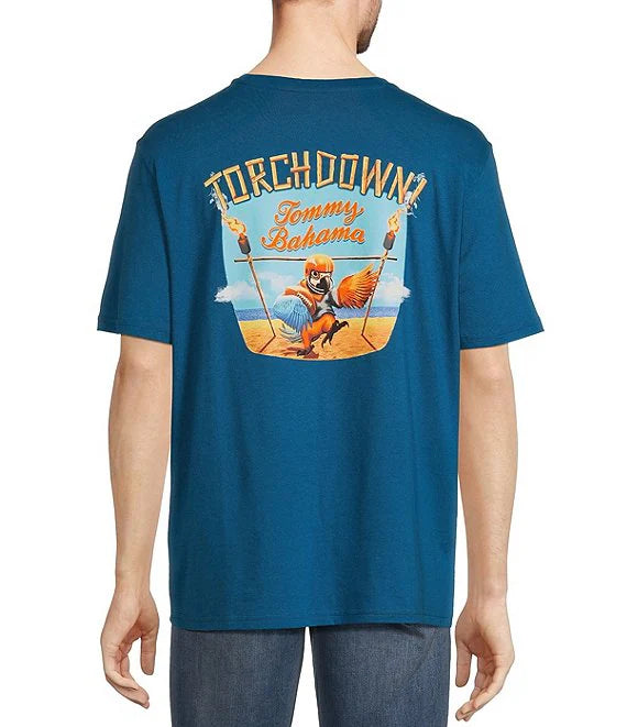 Season Finale Sale Tommy Bahama Touchdown T-Shirt - Blue Allure