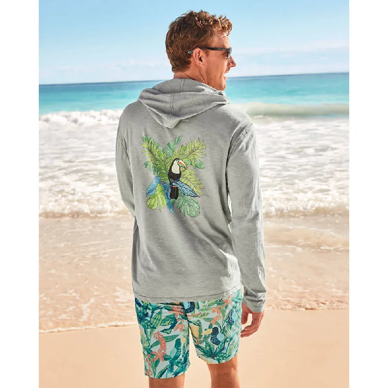 Mega Sale Tommy Bahama Who Can Toucan Lux Long Sleeve Hoodie T-Shirt - Ultimate Gray