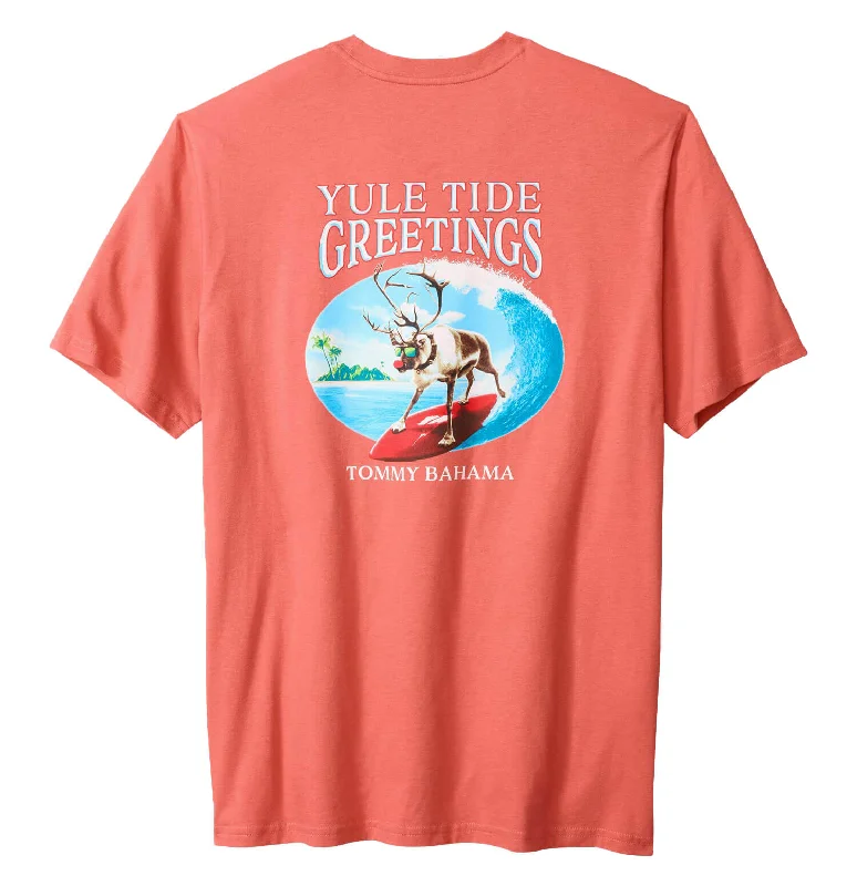 Doorbuster Deal Tommy Bahama Yule Tide Greetings T-Shirt - Red Ginger