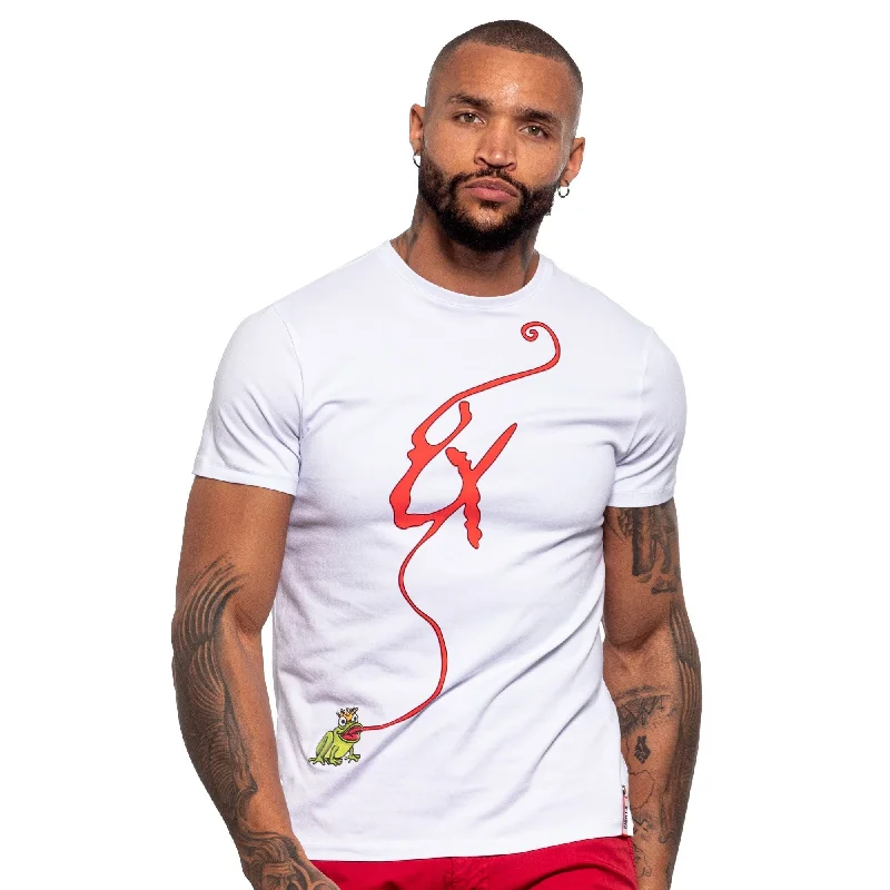 Special Price Tongue Twister Graphic T-Shirt - White