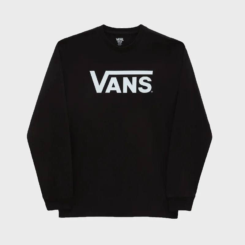 Weekend Savings Bonanza Vans Classic Mens Long Sleeve T-Shirt - Black/White