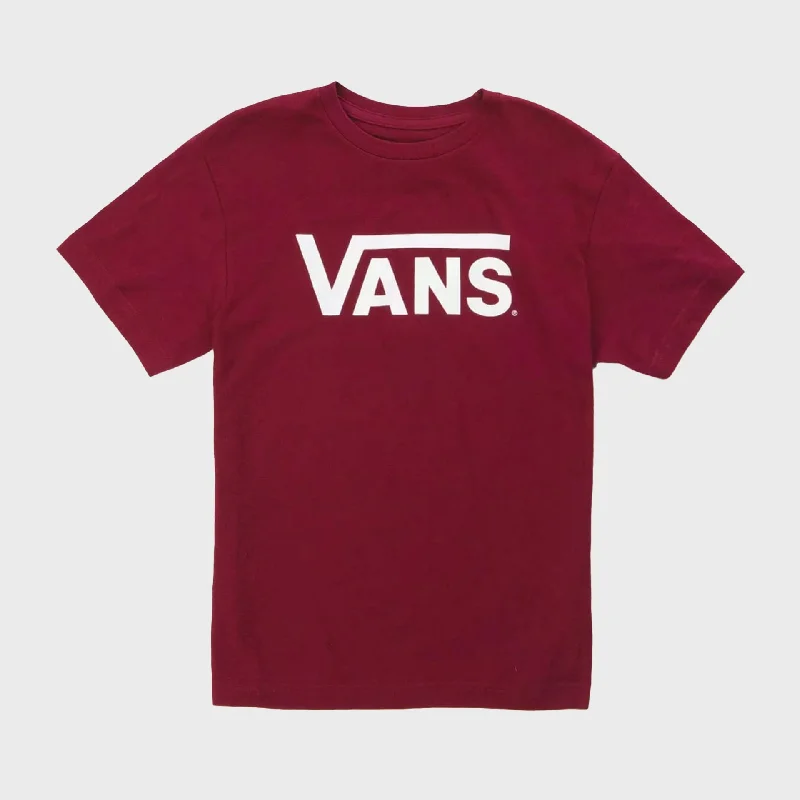 Shop the Weekend Away Vans Classic Mens T-Shirt - Burgundy/White