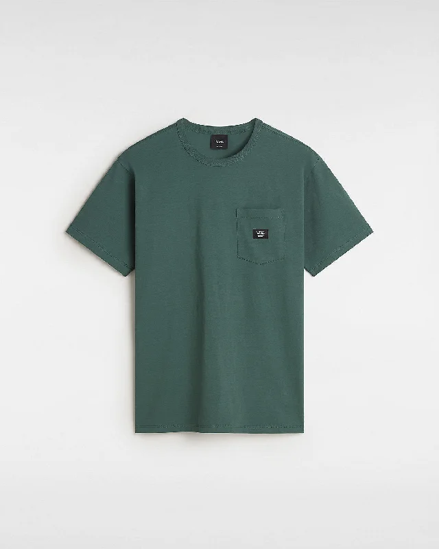 Hurry In Vans Mens Off The Wall II Pocket T-Shirt - Bistro Green