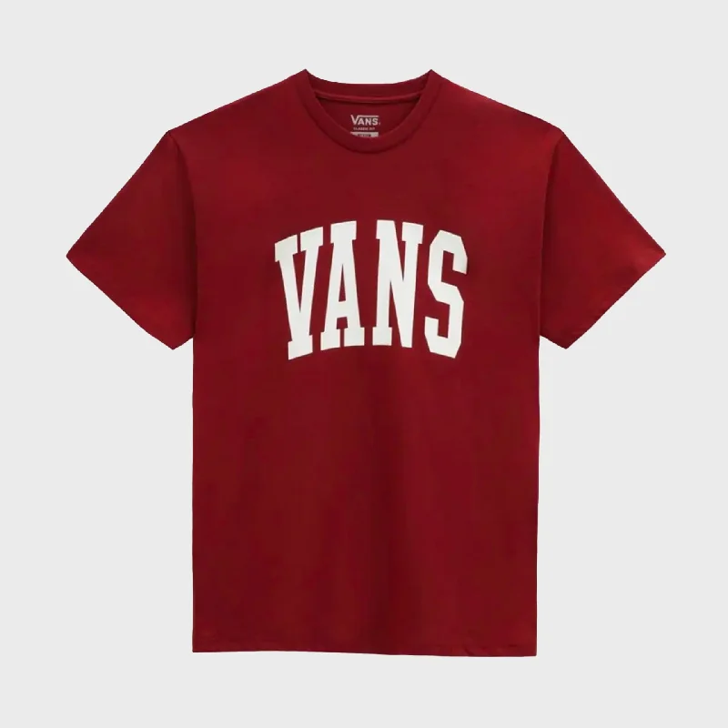 Savings Soar This Weekend Vans Varsity Type Men's T-Shirt - Syrah Red