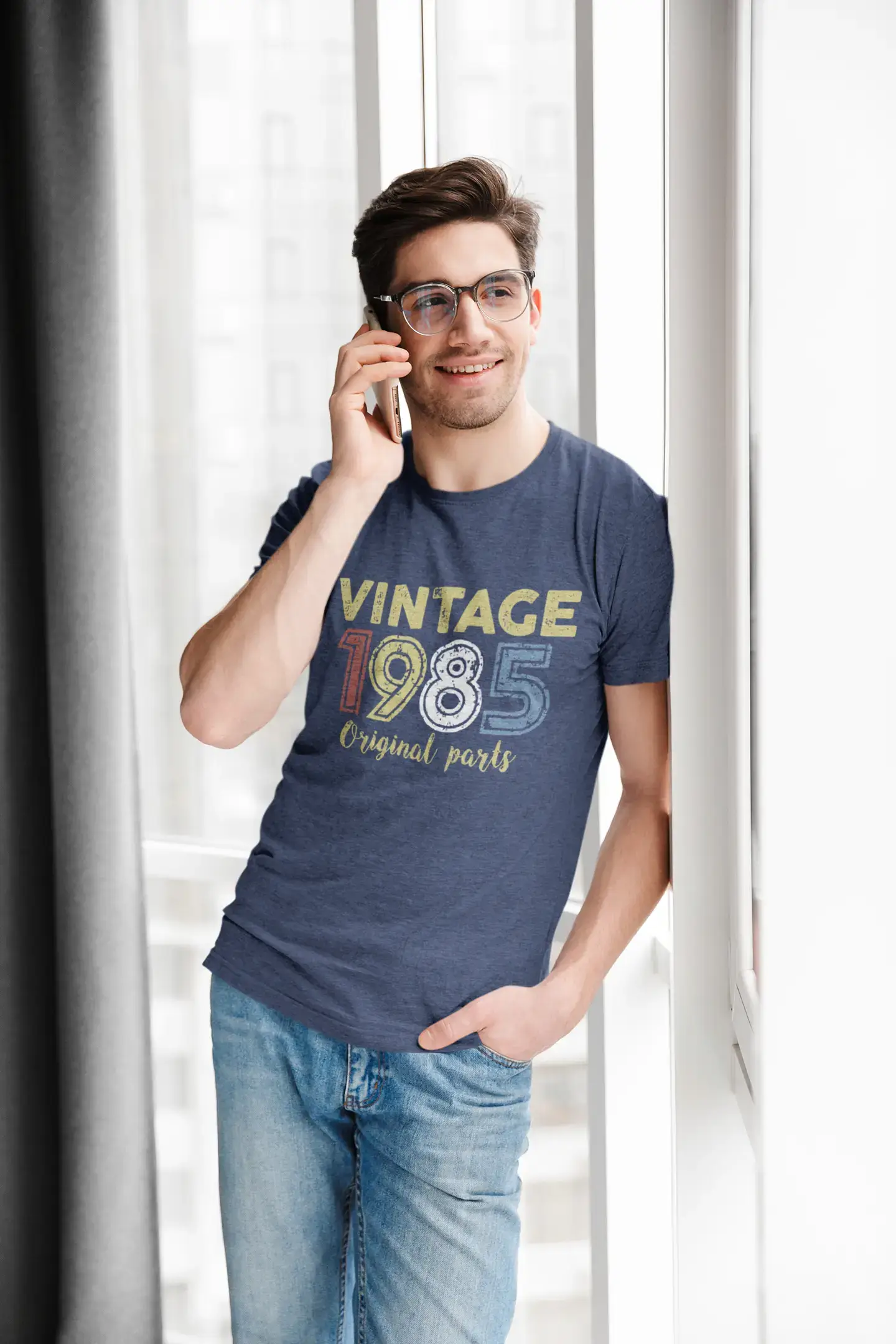 Weekend Extravaganza: Shop Now ULTRABASIC - Graphic Printed Men's Vintage 1985 T-Shirt Denim Weekend Extravaganza: Shop Now ULTRABASIC - Graphic Printed Men's Vintage 1985 T-Shirt Denim