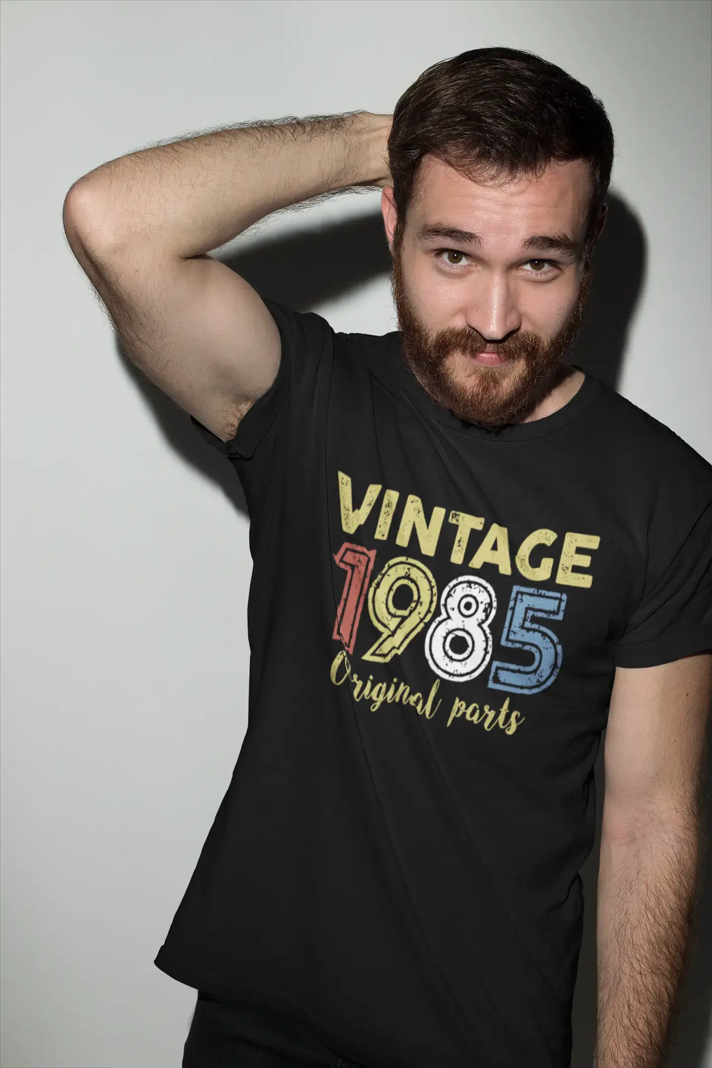 Savings Soar This Weekend ULTRABASIC - Graphic Printed Men's Vintage 1985 T-Shirt Deep Black Savings Soar This Weekend ULTRABASIC - Graphic Printed Men's Vintage 1985 T-Shirt Deep Black