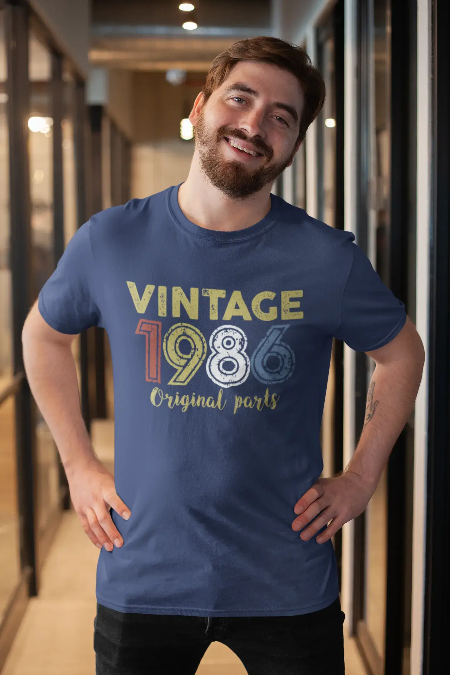 Weekend Shopping Bliss ULTRABASIC - Graphic Printed Men's Vintage 1986 T-Shirt Denim Weekend Shopping Bliss ULTRABASIC - Graphic Printed Men's Vintage 1986 T-Shirt Denim