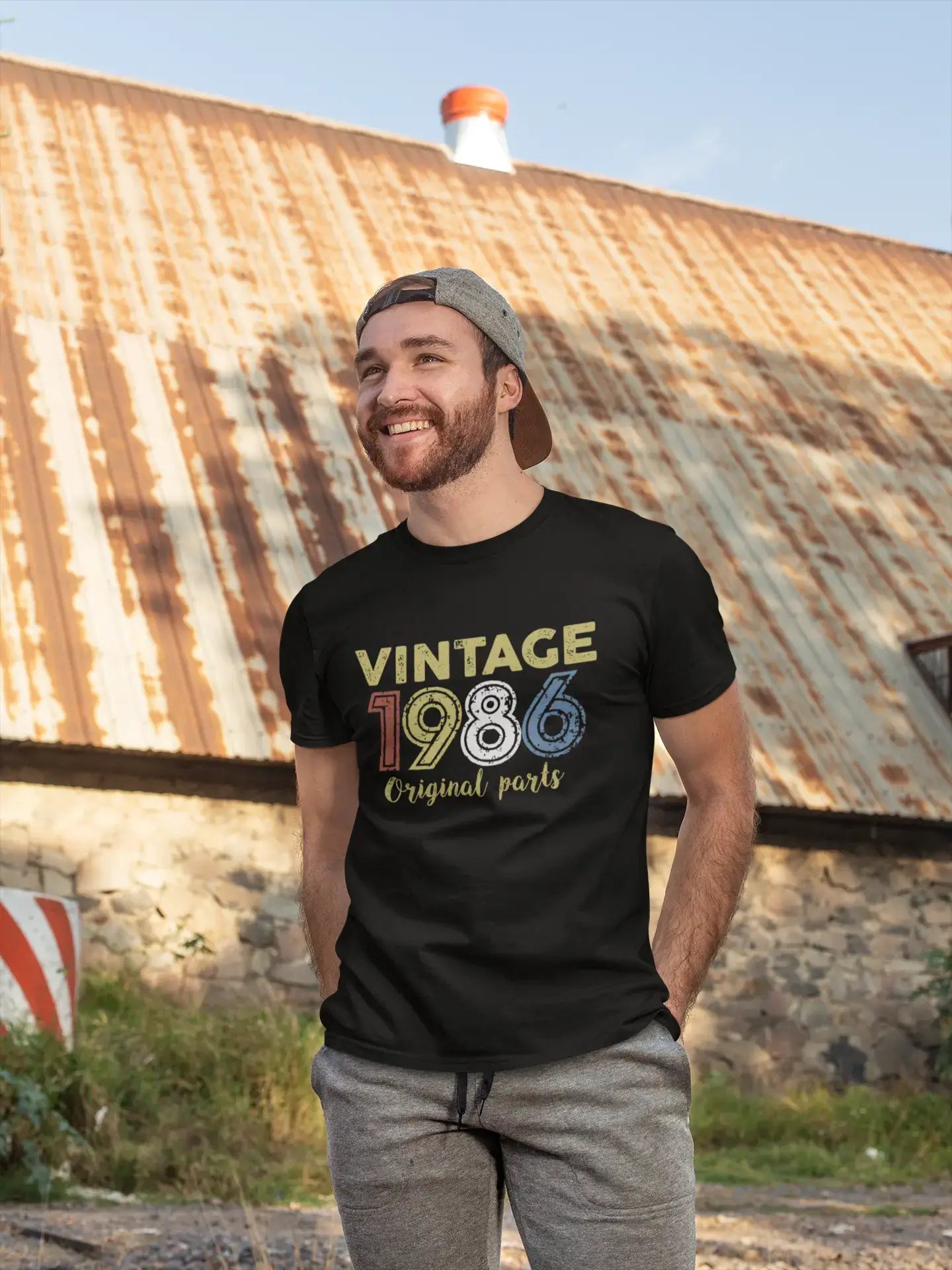 Weekend Savings Bonanza ULTRABASIC - Graphic Printed Men's Vintage 1986 T-Shirt Deep Black Weekend Savings Bonanza ULTRABASIC - Graphic Printed Men's Vintage 1986 T-Shirt Deep Black