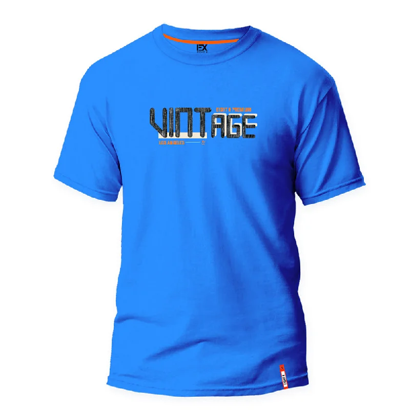 Weekend Discounts You Deserve Vintage Vibes 8X Street T-Shirt - Blue