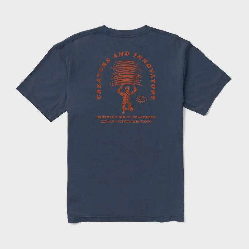 Amazing Deals Vissla Mens Magic Hands Premium Pocket T-Shirt - Navy
