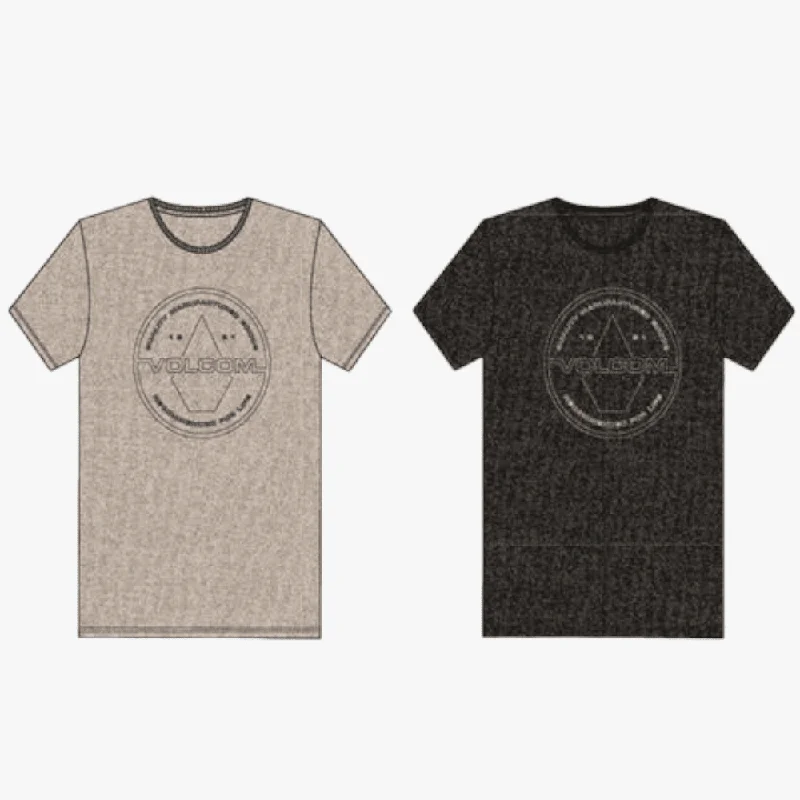 Holiday Sale Volcom Mens Blaquedout Short Sleeve Tee Grey