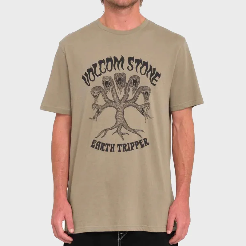 Great Deals Volcom Mens Feeding Tree T-Shirt - Teak