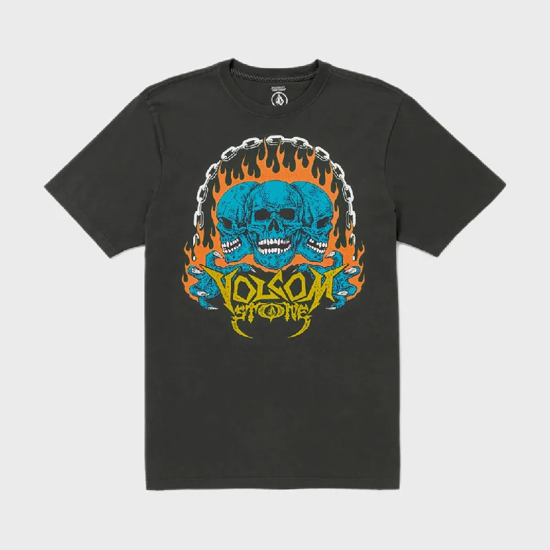Low Cost Volcom Mens Hot Headed T-Shirt - Stealth