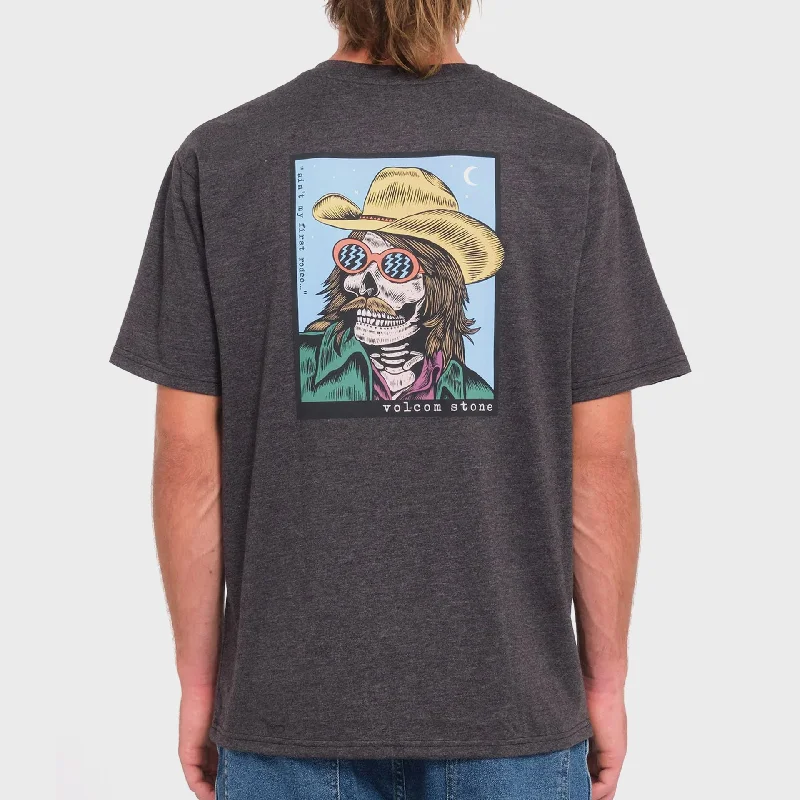 Final Markdown Volcom Mens Scowboy T-Shirt - Heather Black
