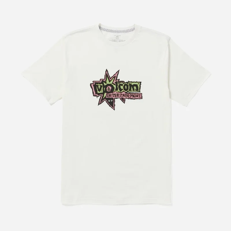 Special Price Volcom V Entertainment Fat Tony Mens T-Shirt - Off White