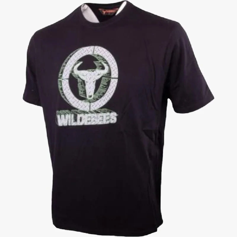 Price Drop Wildebees Mens 3D Metal Tee Black