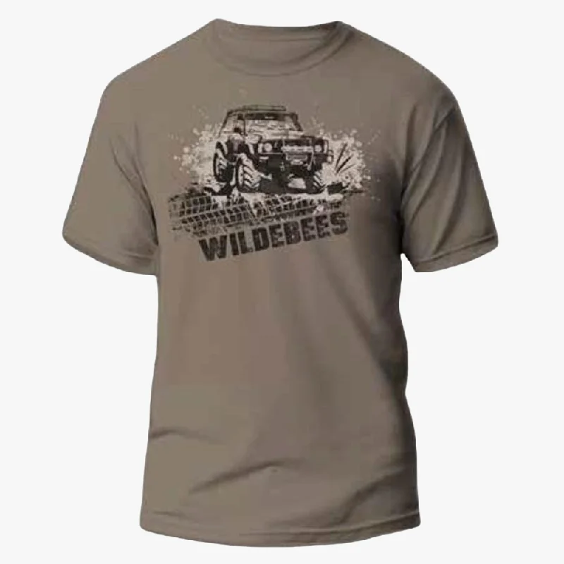 Discount Deals Wildebees Mens 4X4 Splat Tp Short Sleeve Tee Des Sand
