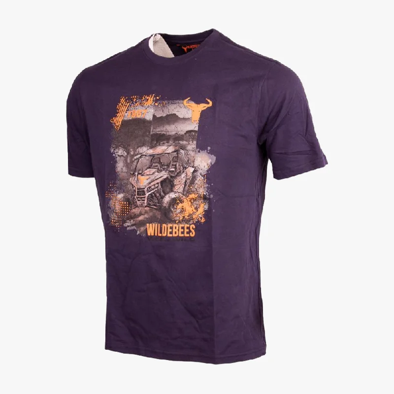Act Now Wildebees Mens Extreme Mud Sling Short Sleeve Tee Ne Navy
