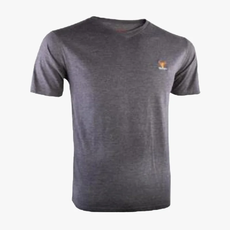 Weekend Shopping Bliss Wildebees Mens Fashion V Neck Short Sleeve Tee Charcoal Mel