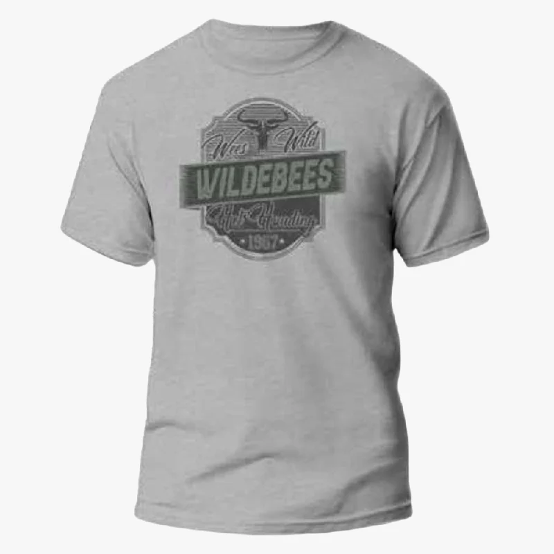 Special Buy Wildebees Mens Heritage Tp Short Sleeve Tee Grey