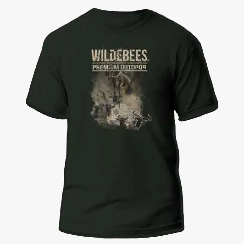 Best Bargains Wildebees Mens Impala Skull Tp Short Sleeve Tee Charging
