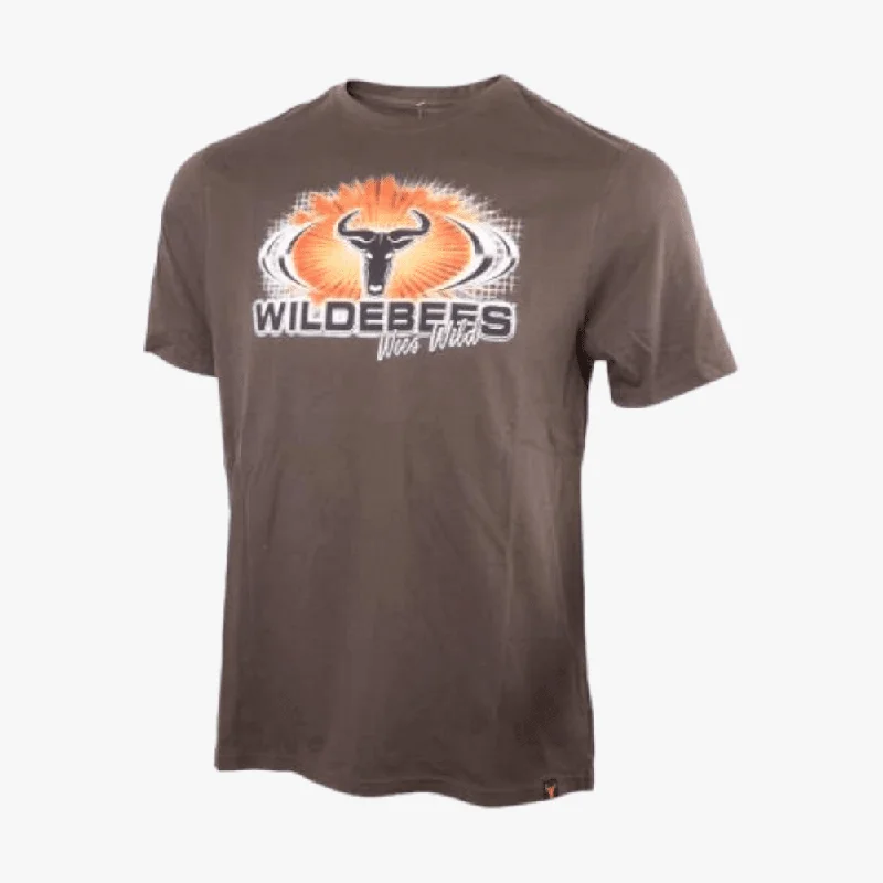 New Arrival Wildebees Mens Logo Grid Rays Short Sleeve Tee Fatigue