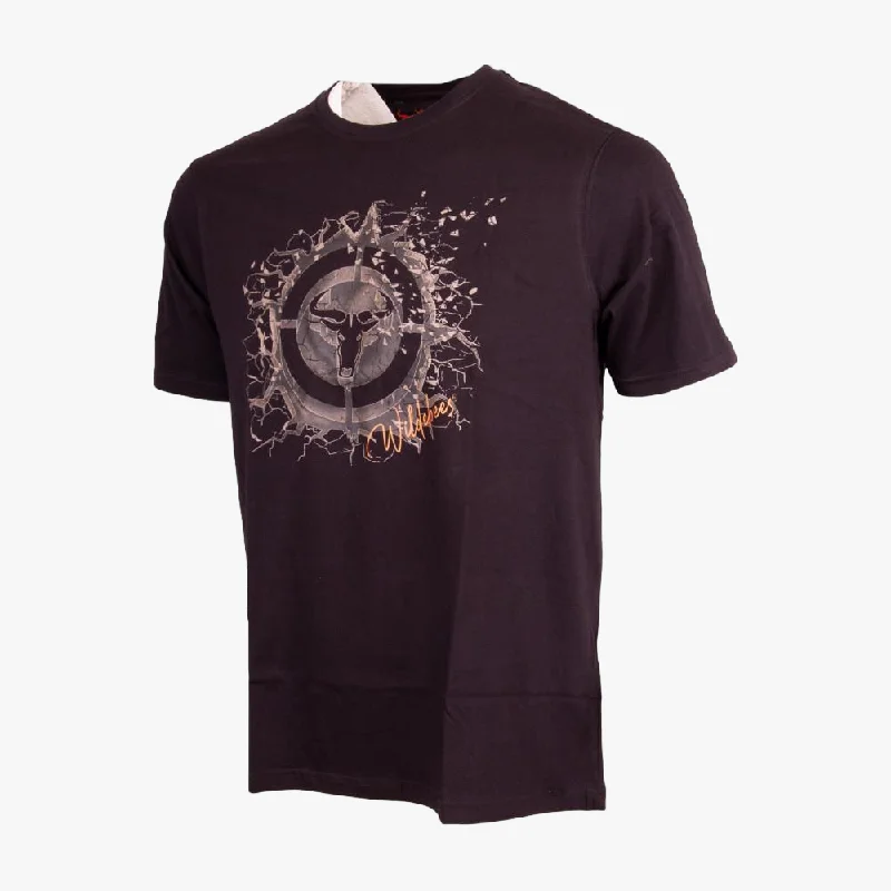 Stock Up and Save Wildebees Mens Mud Crack Short Sleeve Tee Black