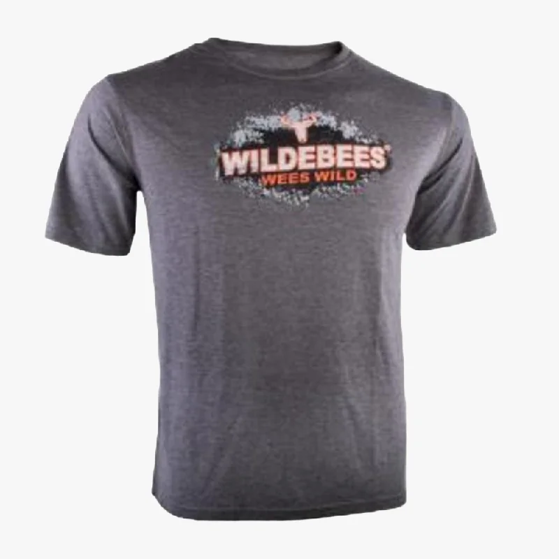 Weekend Deals to Make You Happy Wildebees Mens Off Road Short Sleeve Tee Charcoal