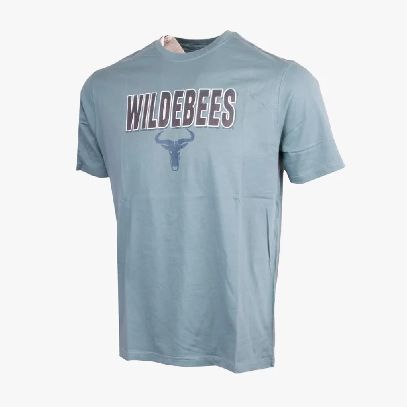 Exclusive Access Wildebees Mens Raised Up Z2 Short Sleeve Tee Cadet Blue