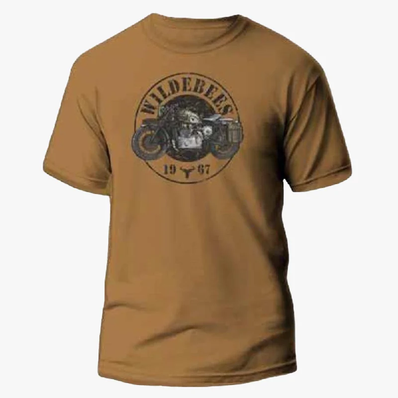 Buy Now Wildebees Mens Retro Bike Tp Short Sleeve Tee Carmine