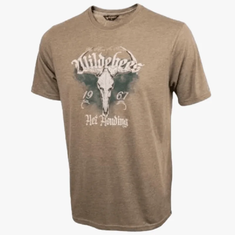 Grand Opening Sale Wildebees Mens Tattoo Skul Short Sleeve Tee Oasis
