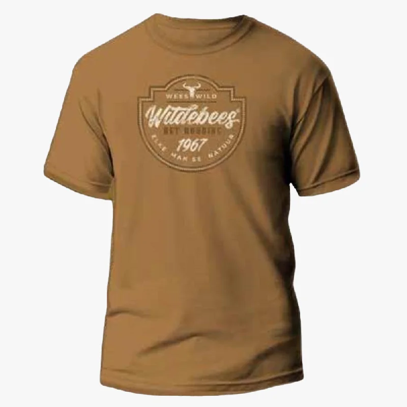 Don't Wait Wildebees Mens Vintage Tp Short Sleeve Tee Corn