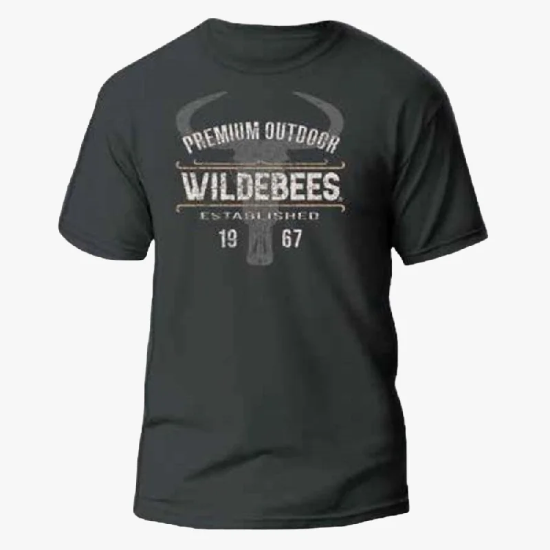 Extra Savings Wildebees Mens Western Tp Short Sleeve Tee Pewter