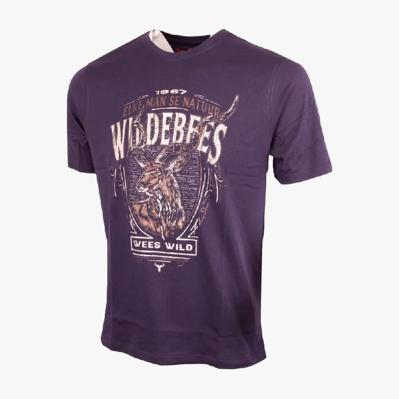 Clearance Event Wildebees Mens Woolook Kudu Shield Short Sleeve Tee New Navy