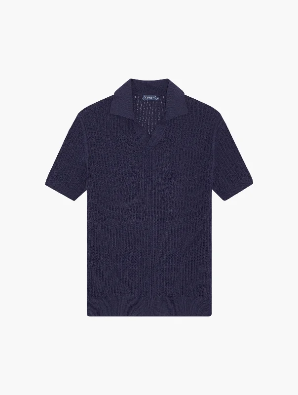 Weekend Discounts You Deserve RINO CHAIN STITCH KNIT POLO